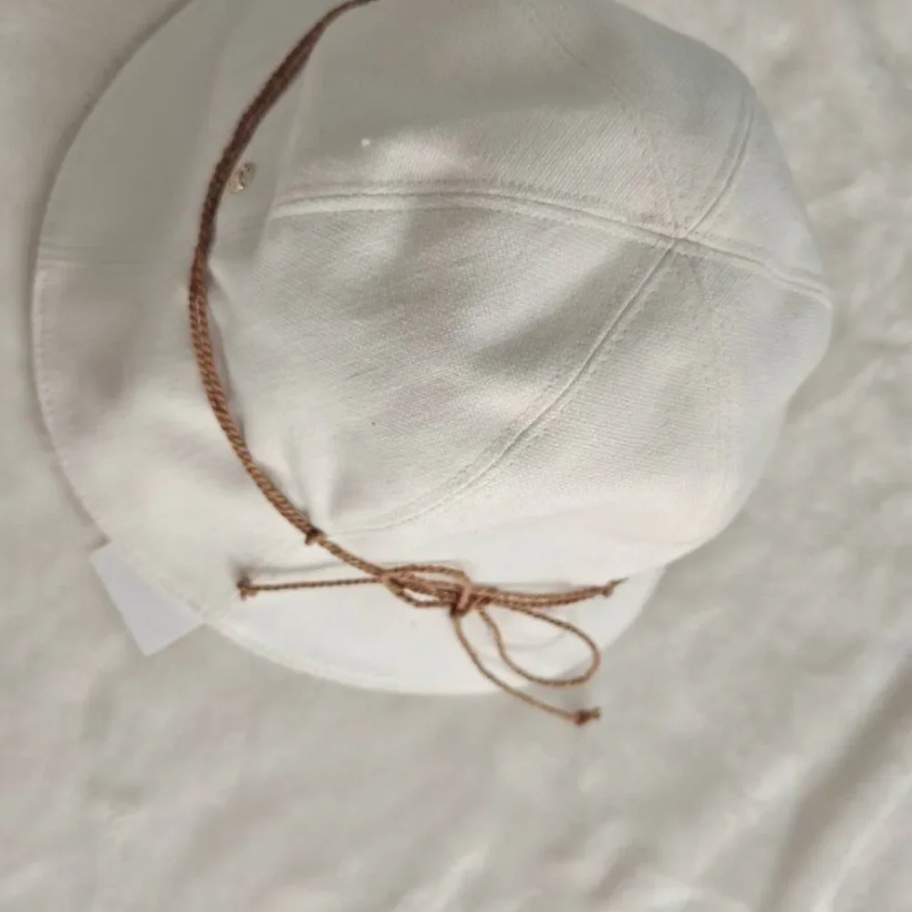 NWT Helen Kaminski Balu Cloche Bucket Hat packable cotton raffia